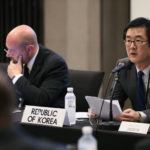 Director-General for Nonproliferation and Nuclear Affairs Lim Sang-beom of the Republic of Korea's Foreign Ministry gave opening remarks at the IPNDV Joint Working Group Meeting in Seoul. Photo credit: MFA, Republic of Korea